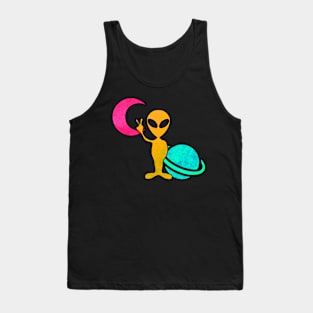 Alien in Space Tank Top